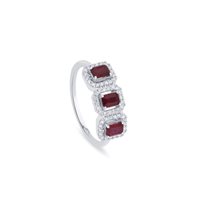 Anello Salvini Donna in Oro bianco Rubino 0.75 Ct 20114526 - 20114526